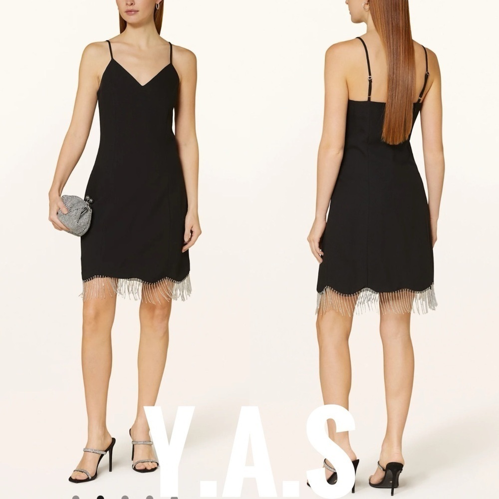 Bnwt Y.A.S Women’s Yasrinna Sl Dress Show Size M In Black
